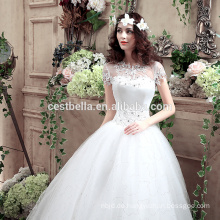 2016 neue Art europäisches modernes sehen durch Brautkleidspitze-Hochzeitskleid